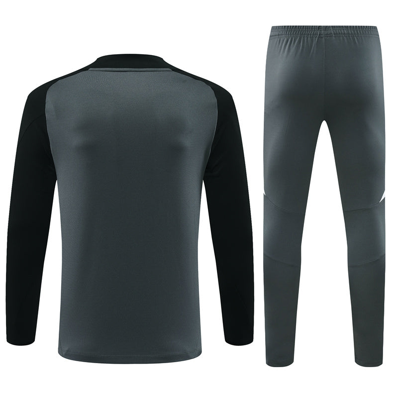 Buzo Completo con Cierre Manchester United Gris Diseño Rojo