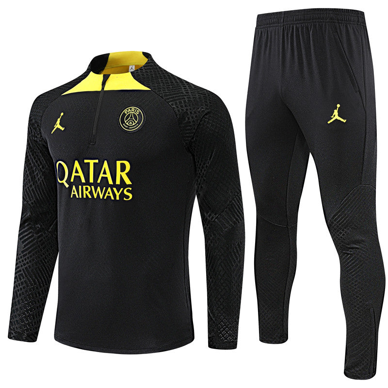 Buzo Completo PSG Negro Amarillo 2022/23