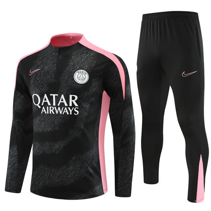 Buzo Completo PSG Negro Rosado