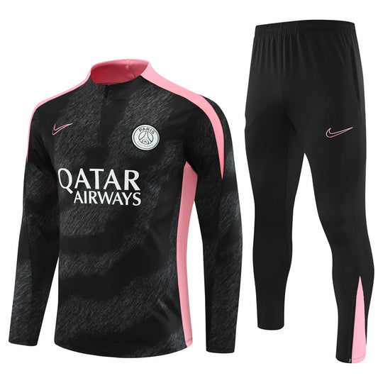 Buzo Completo PSG Negro Rosado