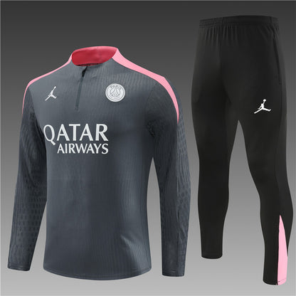Buzo Completo PSG Gris Rosado