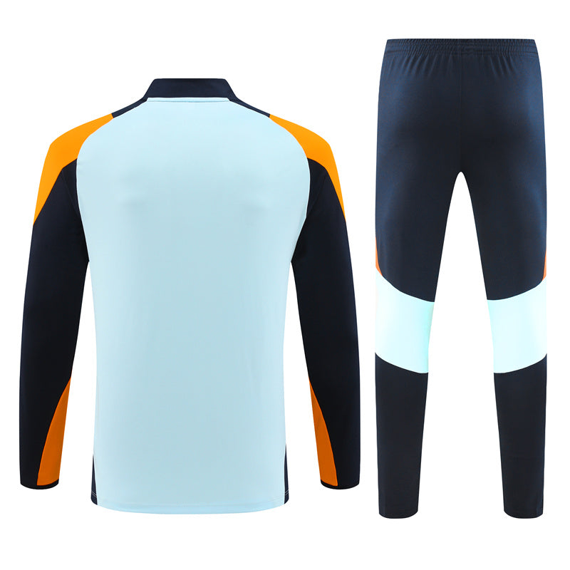 Buzo Completo Real Madrid Blanco Naranja