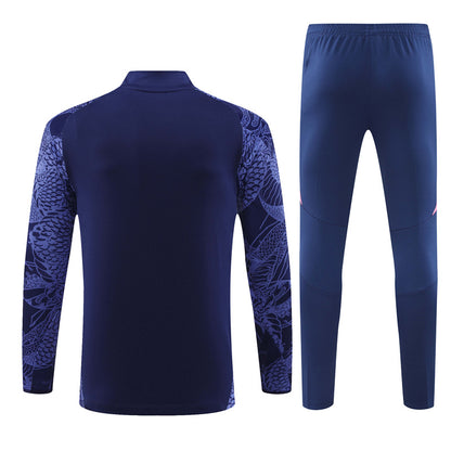 Buzo Completo Real Madrid Dragon Morado