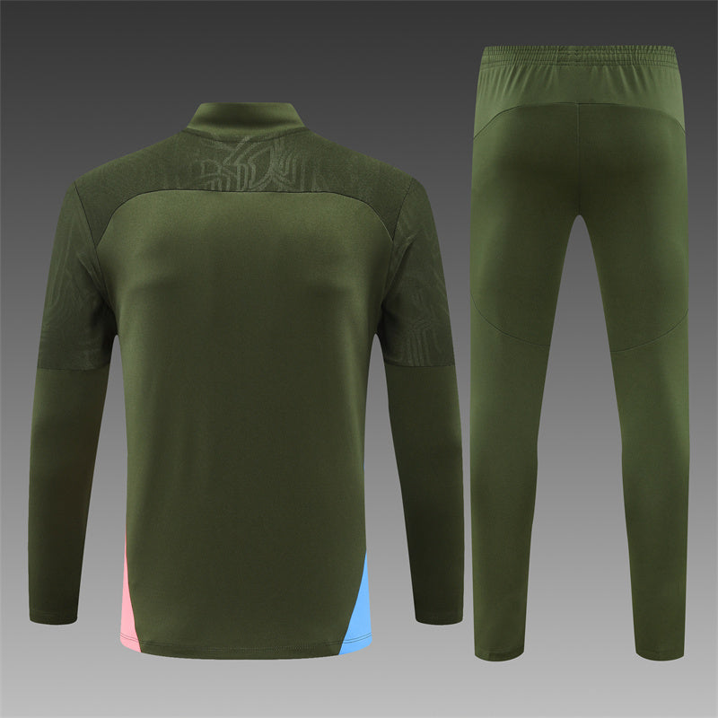 Buzo Completo Manchester City Diseño Verde Oscuro