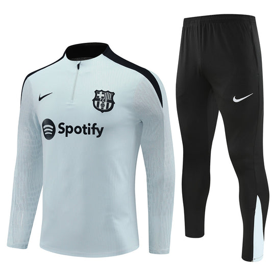 Buzo Completo FC Barcelona Blanco Negro