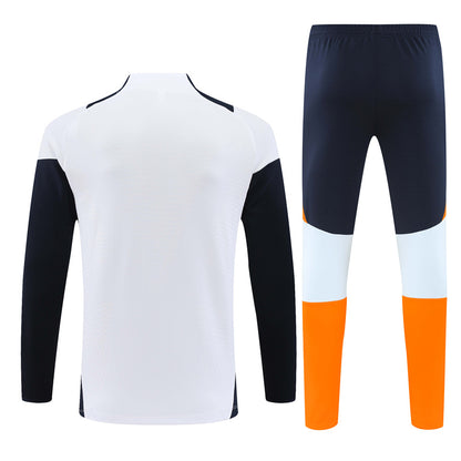 Buzo Completo Real Madrid Blanco Diseño Azul