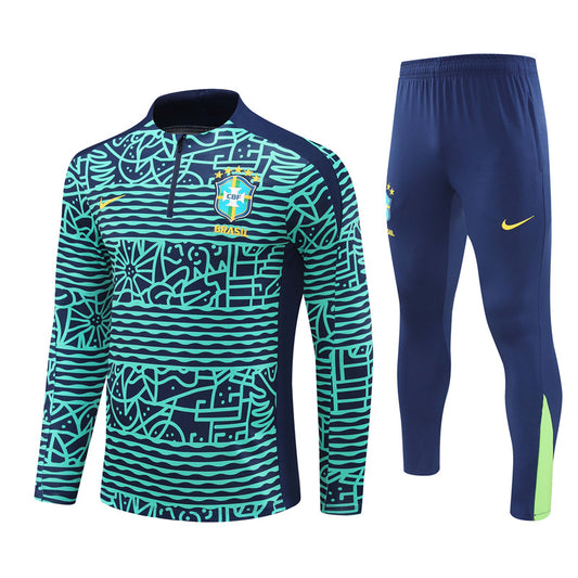 Buzo Completo Brasil Celeste Diseño