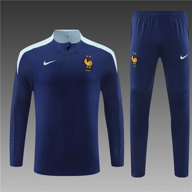 Buzo Completo Francia Azul Blanco