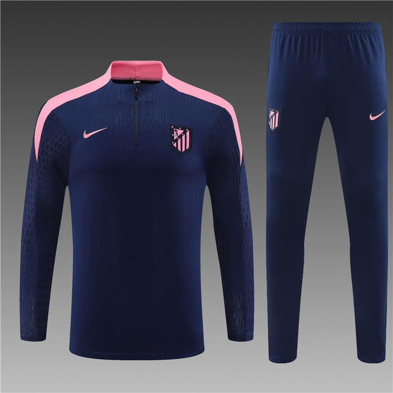 Buzo Completo Atlético de Madrid Azul Rosado