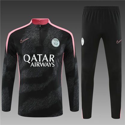 Buzo Completo PSG Negro Rosado
