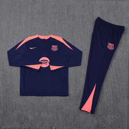 Buzo Completo FC Barcelona Azul Rosado