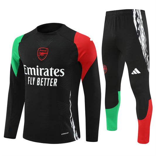 Buzo Completo Arsenal Negro Rojo y Verde