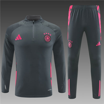Buzo Completo Alemania Gris Rosado