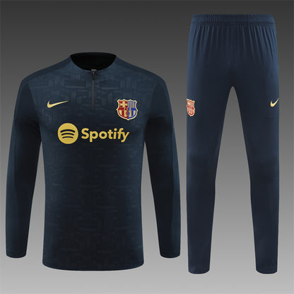 Buzo Completo FC Barcelona Diseño Negro
