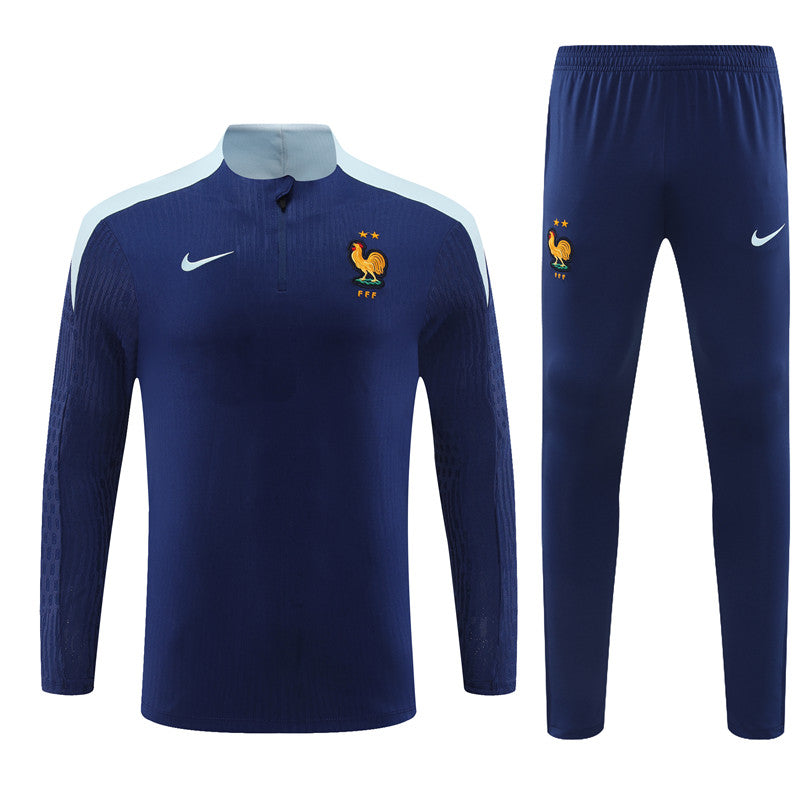 Buzo Completo Francia Azul Blanco