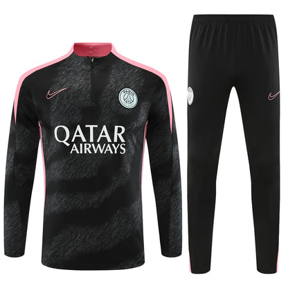 Buzo Completo PSG Negro Rosado
