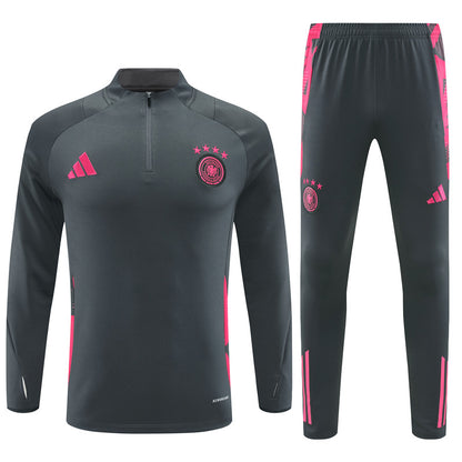 Buzo Completo Alemania Gris Rosado