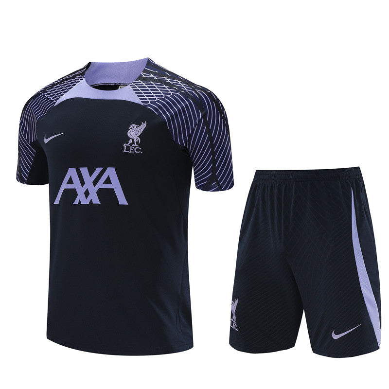 Liverpool Entrenamiento Kit Adulto Negro Morado 2023/24