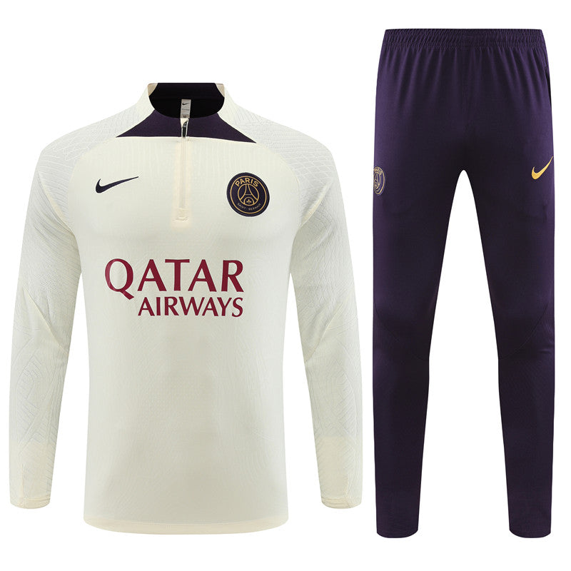 Buzo Completo PSG Crema Morado