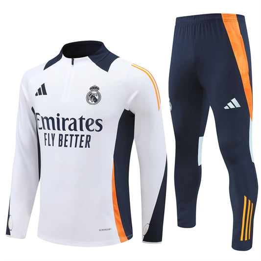 Buzo Completo Real Madrid Blanco Azul