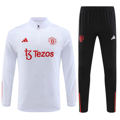 Buzo Completo Manchester United Blanco Negro