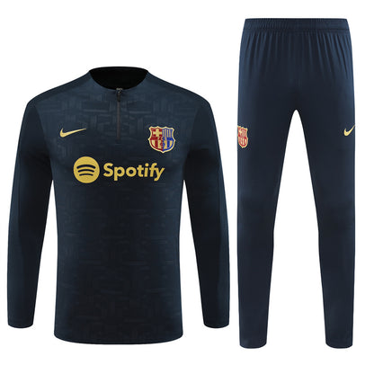 Buzo Completo FC Barcelona Diseño Negro