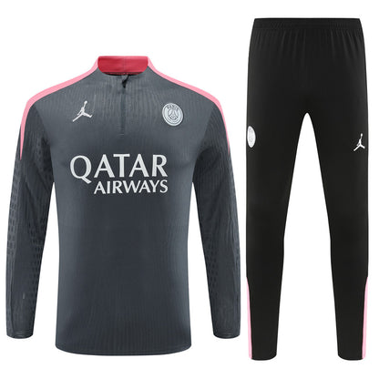 Buzo Completo PSG Gris Rosado