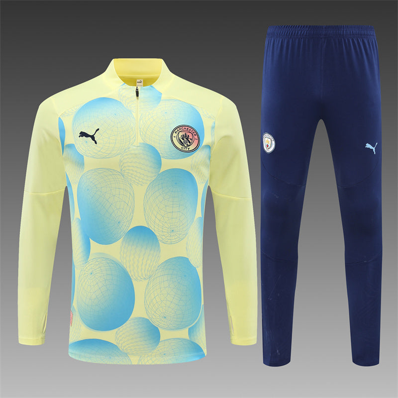 Buzo Completo Manchester City Diseño Amarillo