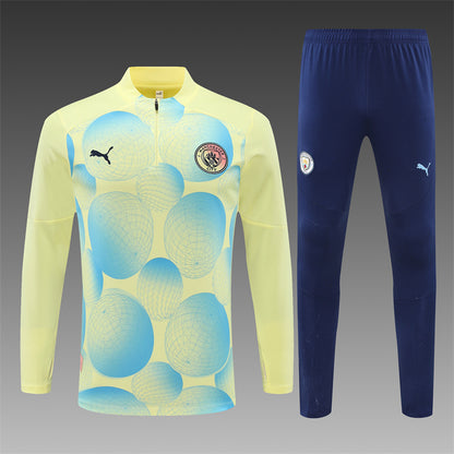 Buzo Completo Manchester City Diseño Amarillo