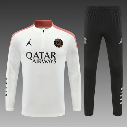 Buzo Completo PSG Blanco Rosado Edición Jordan