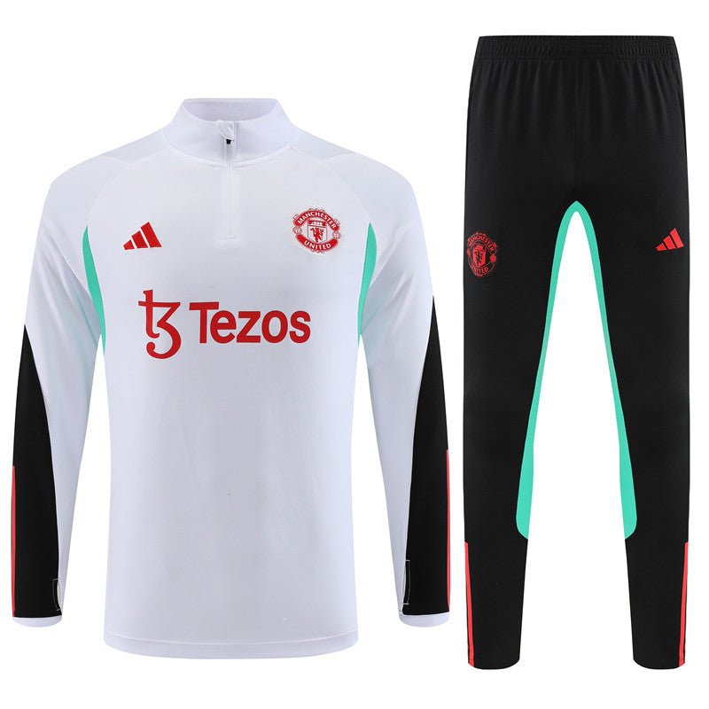 Buzo Completo Manchester United Blanco