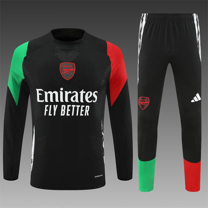 Buzo Completo Arsenal Negro Rojo y Verde