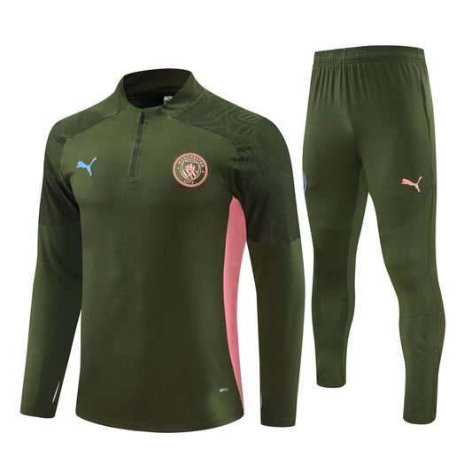 Buzo Completo Manchester City Diseño Verde Oscuro
