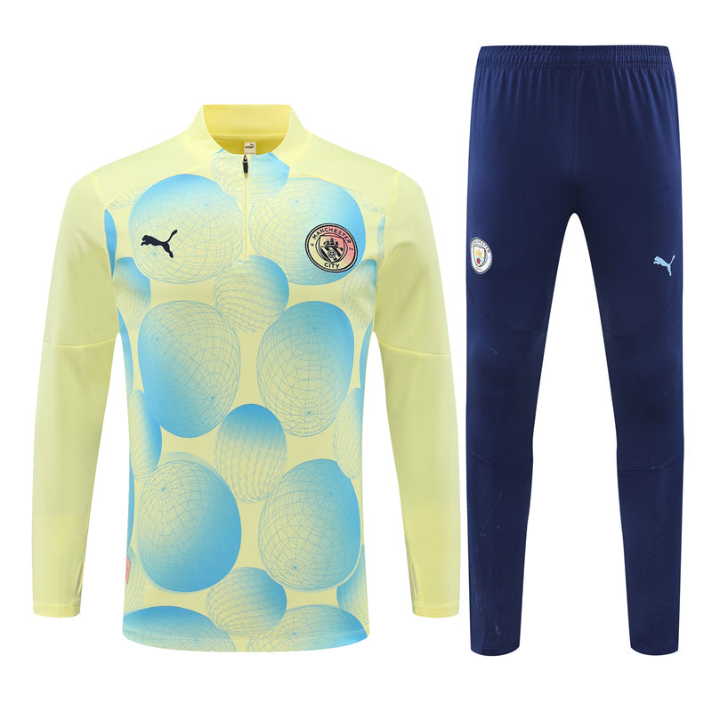 Buzo Completo Manchester City Diseño Amarillo
