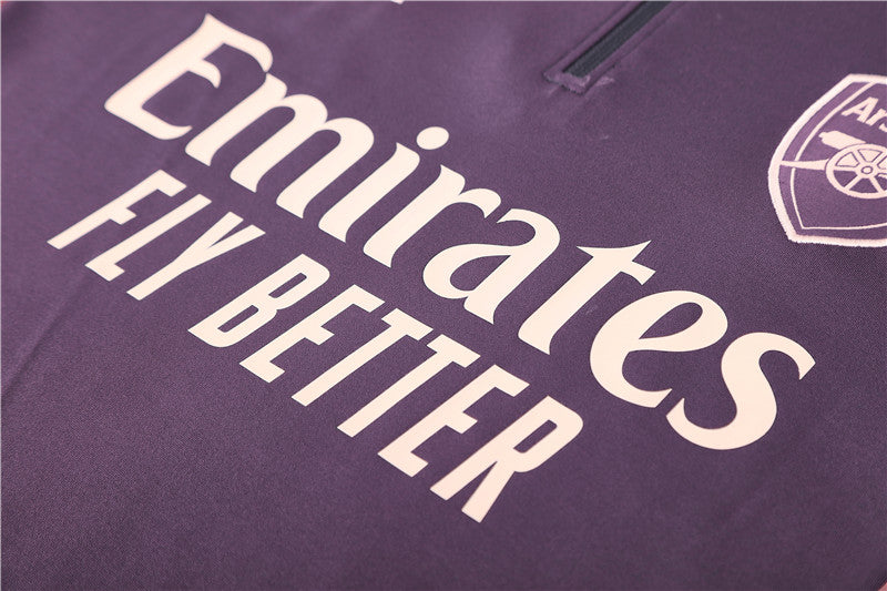 Buzo Completo con Cierre Arsenal Morado Rosado
