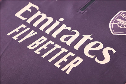 Buzo Completo con Cierre Arsenal Morado Rosado