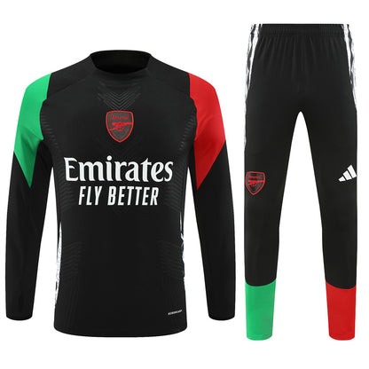 Buzo Completo Arsenal Negro Rojo y Verde