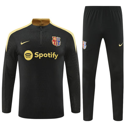 Buzo Completo FC Barcelona Negro Dorado
