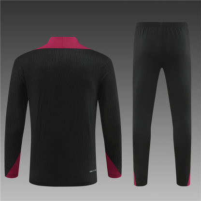 Buzo Completo PSG Negro Burdeo
