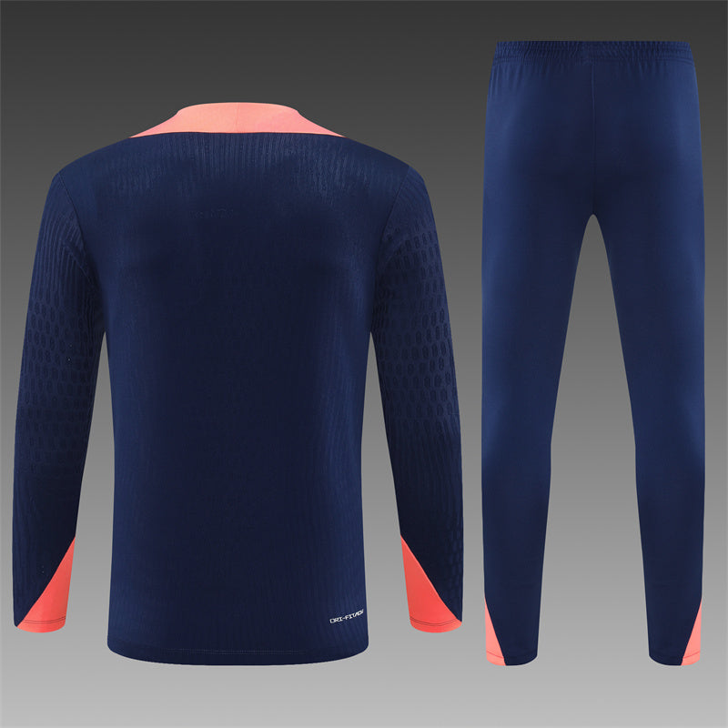 Buzo Completo FC Barcelona Azul Rosado