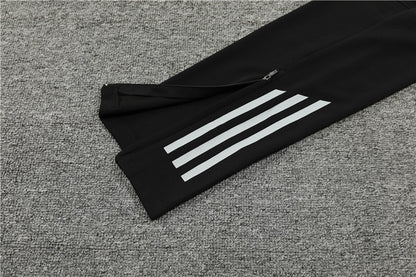 Buzo Completo Manchester United Negro Blanco