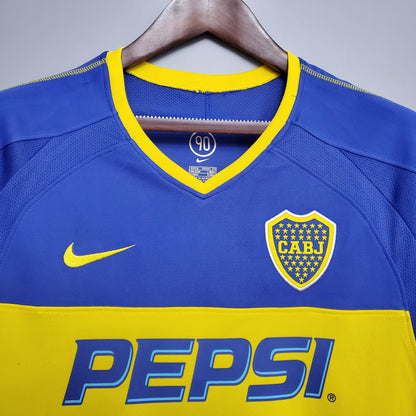 Boca Juniors Local Retro 2004 Versión Fan