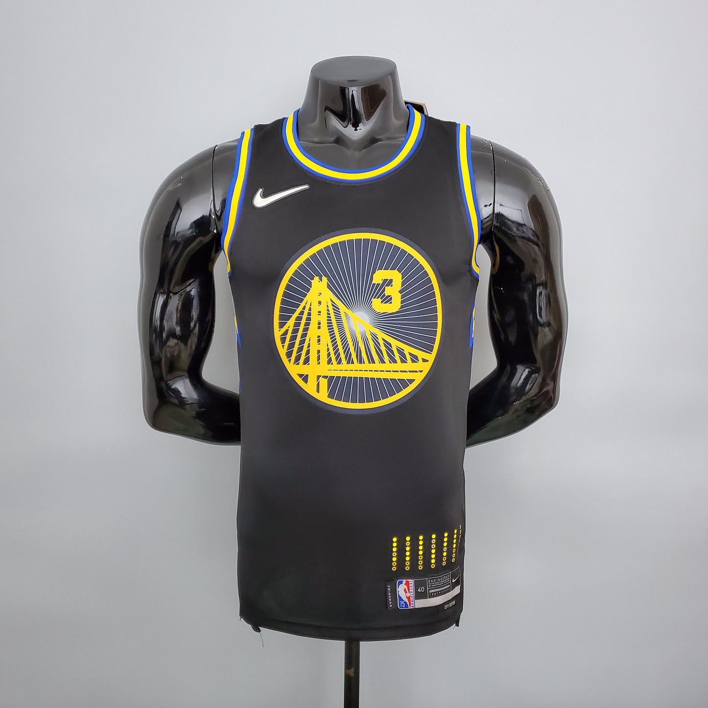 Golden State Warriors Clásica Negra NBA 75 Aniversario