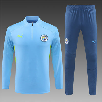 Buzo Completo Manchester City Celeste Verde