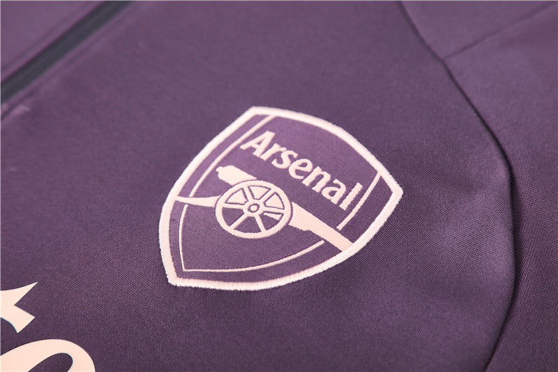Buzo Completo con Cierre Arsenal Morado Rosado