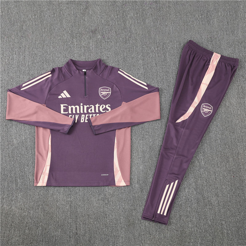 Buzo Completo con Cierre Arsenal Morado Rosado