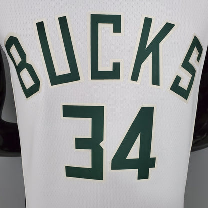 Milwaukee Bucks 2021 Blanco NBA