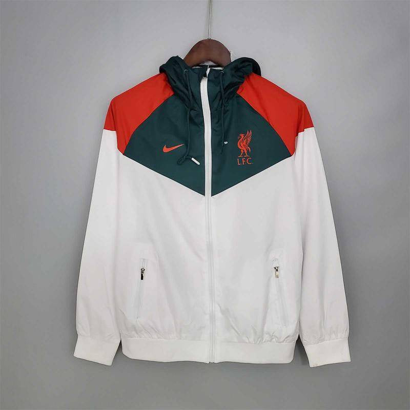 Liverpool Cortavientos Blanca y Verde