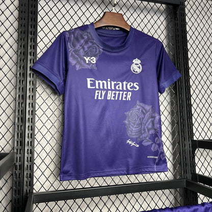 Real Madrid "Y-3 Rose Edition Purple" 2024/25 Kit Niños