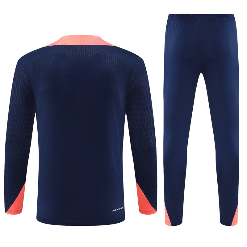 Buzo Completo FC Barcelona Azul Rosado